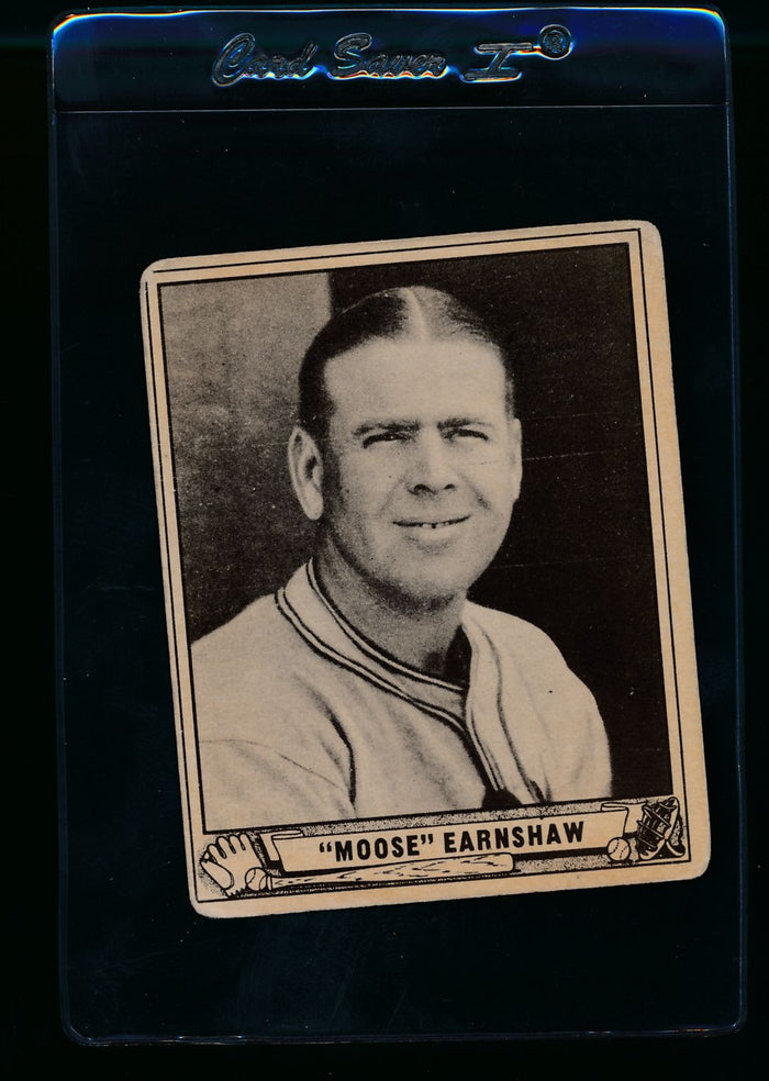 Scan of 1940 Play Ball 233 George Earnshaw VG
