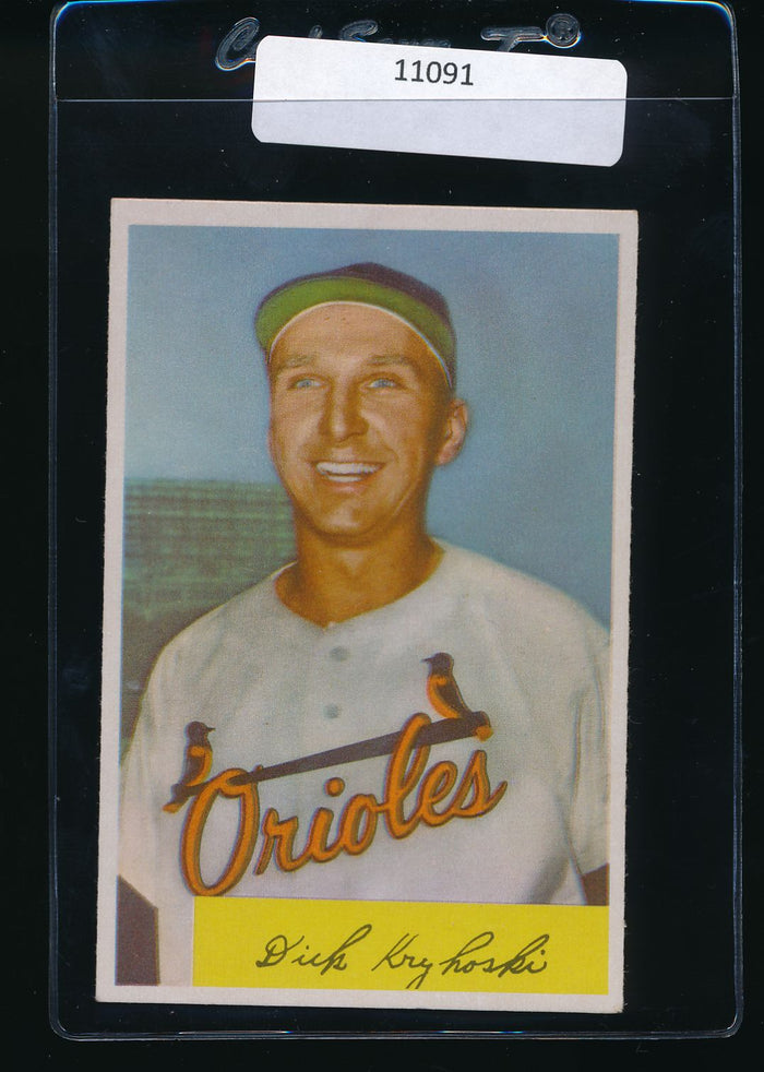 Scan of 1954 Bowman 117 Dick Kryhoski EX