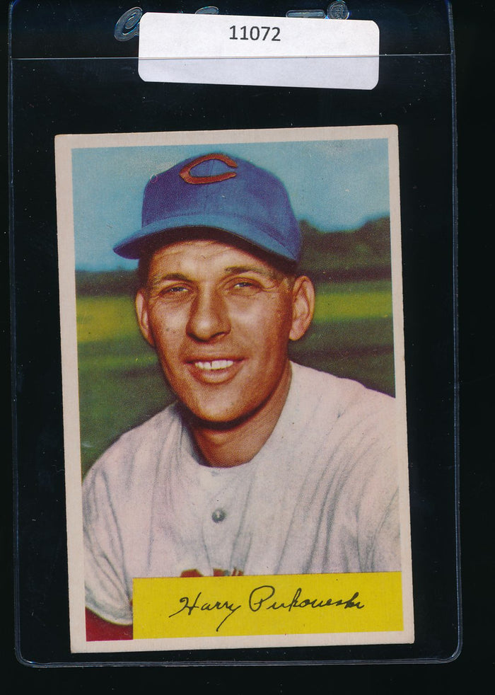 Scan of 1954 Bowman 44 Harry Perkowski EX