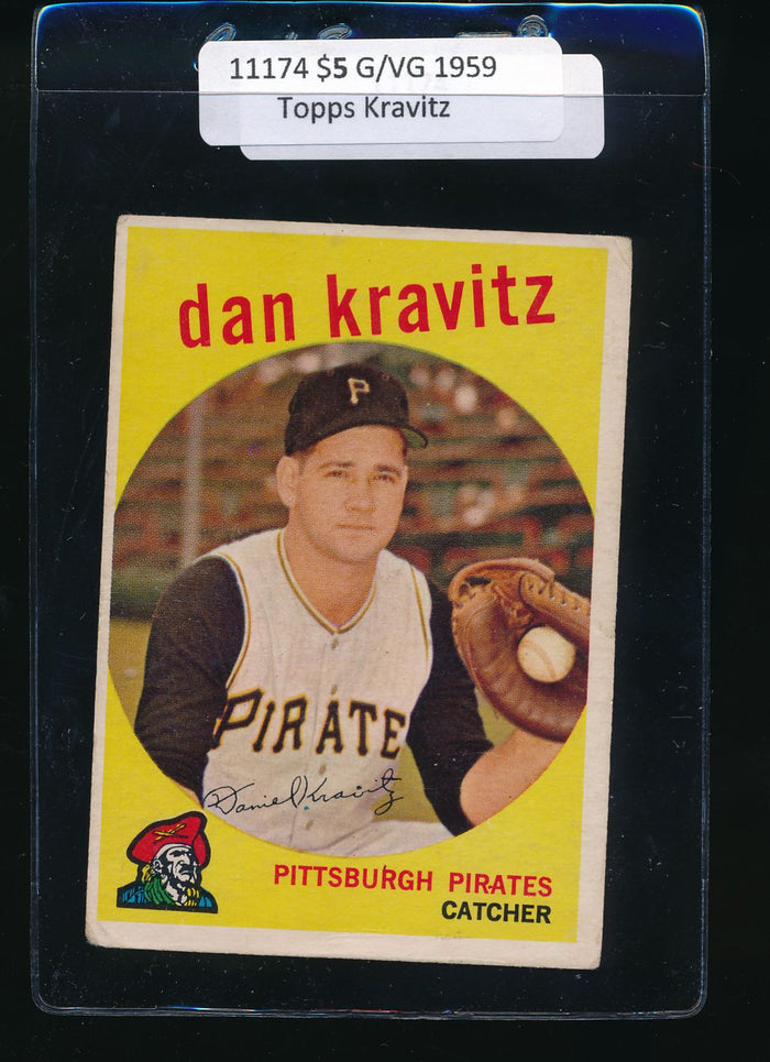 Scan of 1959 Topps 536 Danny Kravitz G/VG