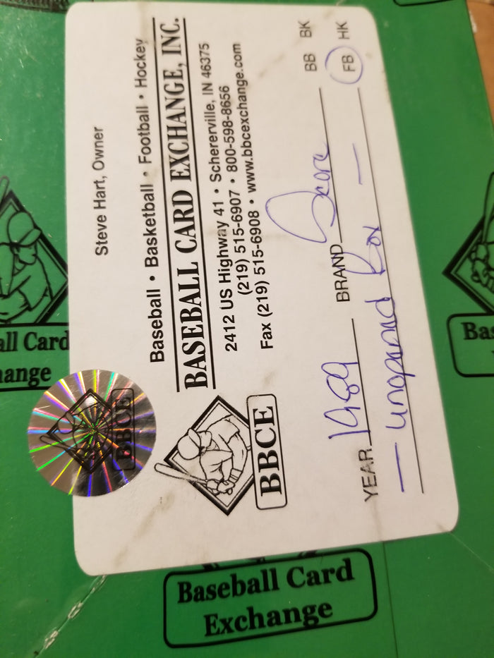 1989 Score Football Group Box Break (SALE)