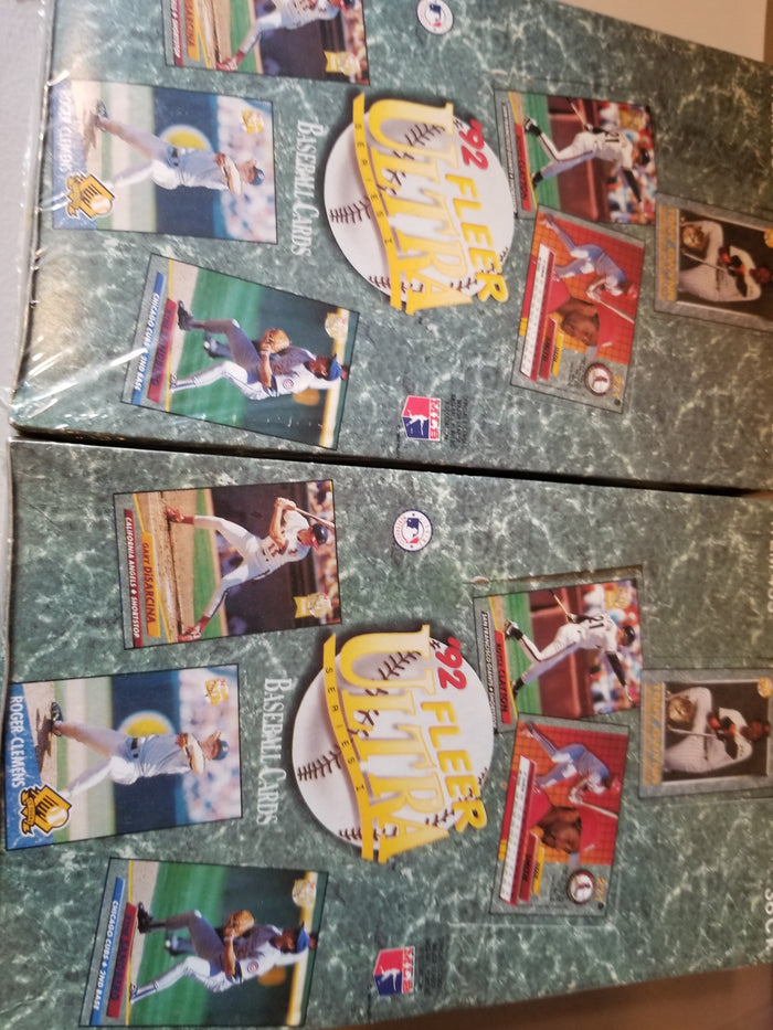 1992 Fleer Ultra Baseball Factory Sealed box lot x2
