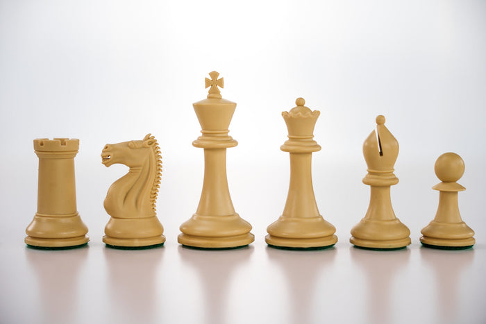 3 3/4" Emisario Player Chess Pieces - Brown and Tan - Piece - Chess-House