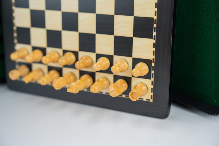 8" Magnetic Travel Chess Set in Black and Boxwood - Chess Set - Chess-House