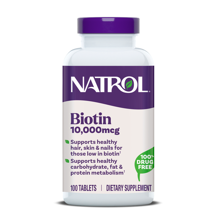 Biotin Tablets, 10,000 mcg