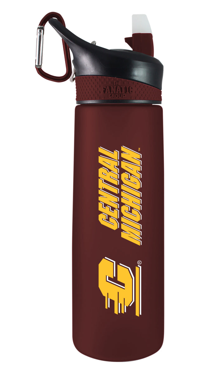 Central Michigan 24oz. Frosted Sport Bottle - Primary Logo & Wordmark