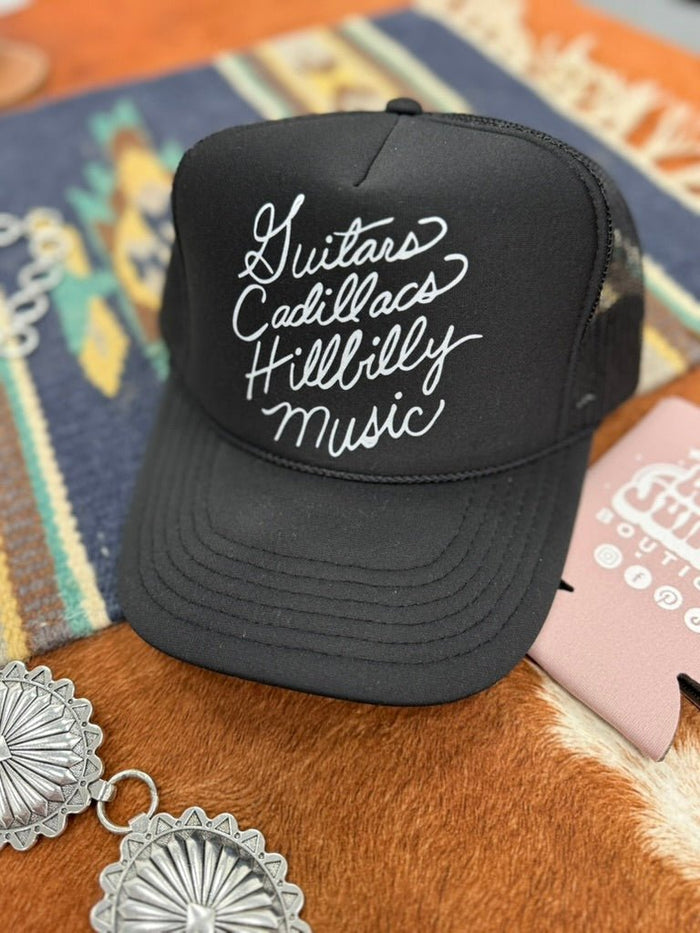 Guitars Cadillacs Trucker HatBlack