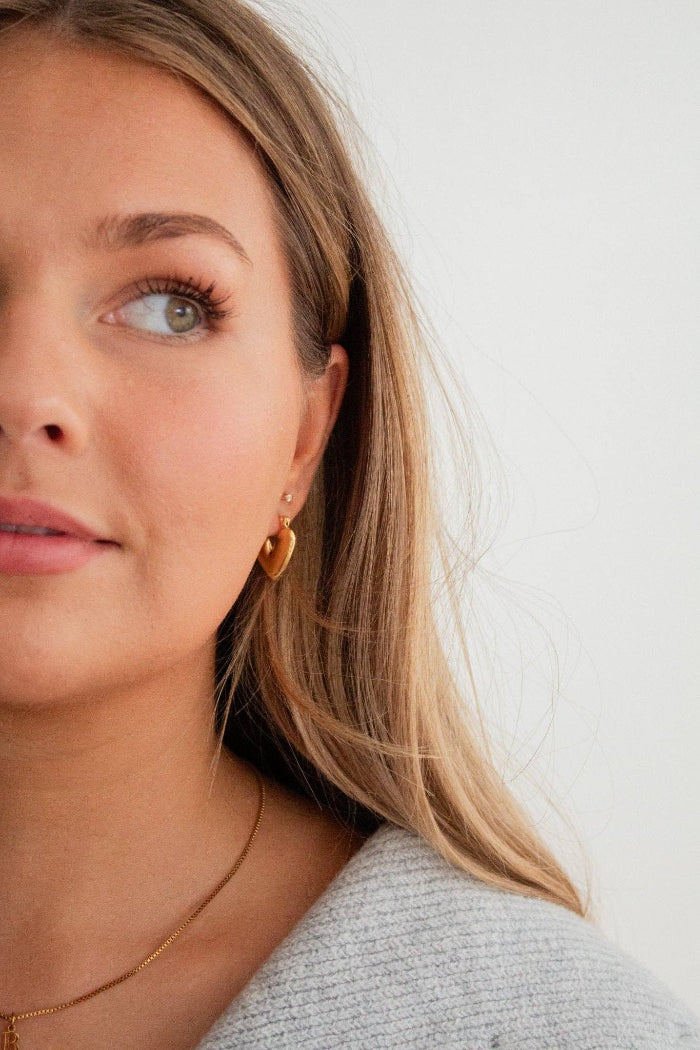 Shop Andi Heart Hoop Earrings