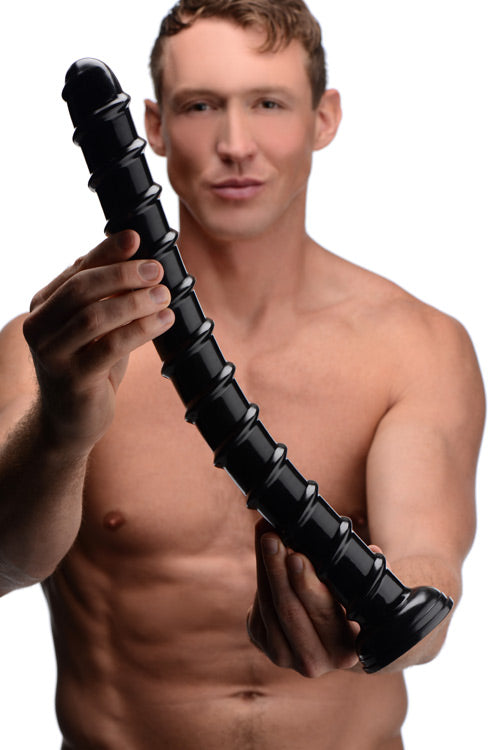 Hosed 18 Inch Swirl Thick Anal Snake