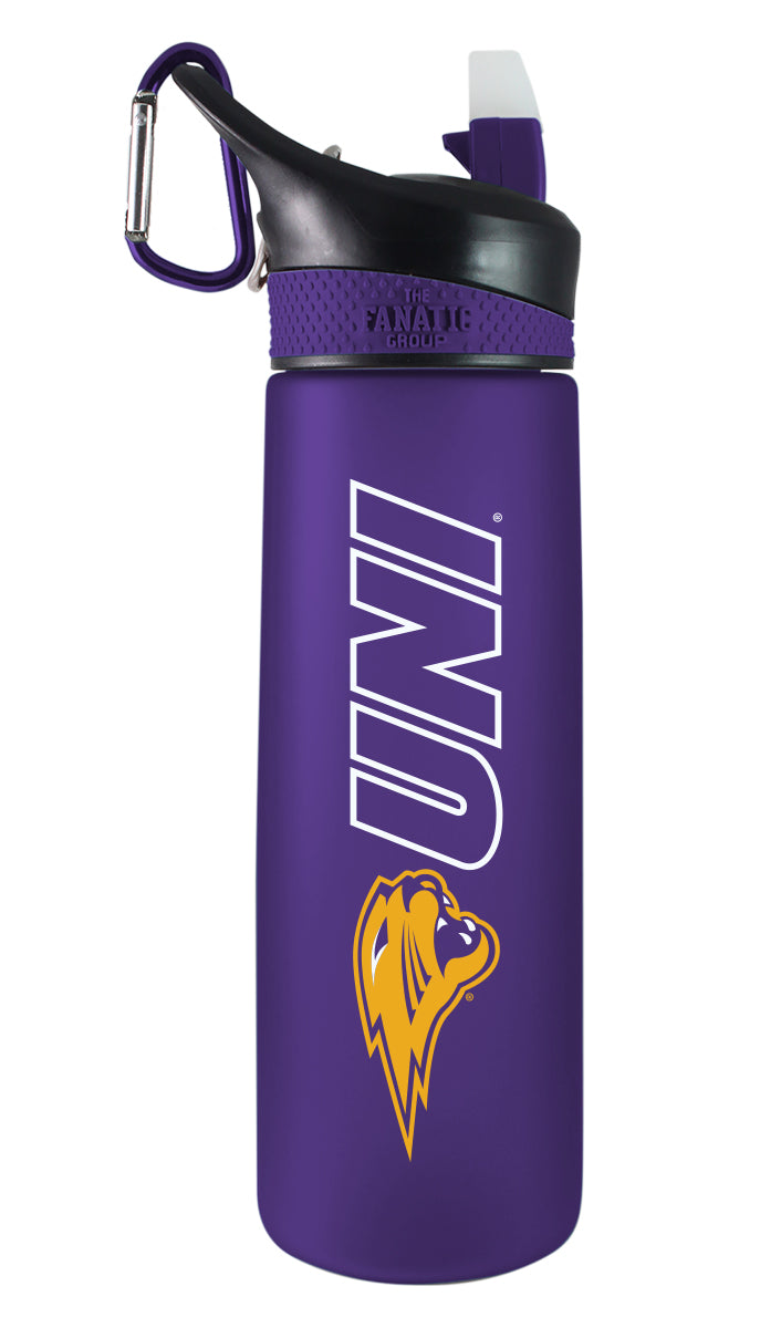 Northern Iowa 24oz. Frosted Sport Bottle - Mascot Logo & Wordmark
