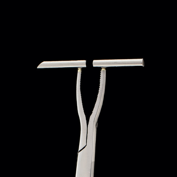 Obsidian Straight Line Forceps for Septum - Khrysos Jewelry