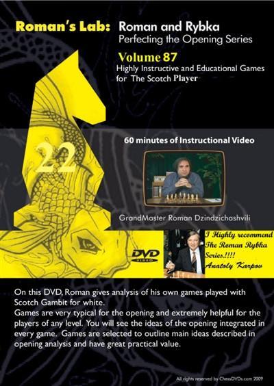 Roman's Lab #87 - Highly Instructive and Educational games for the Scotch Player - Software DVD - Chess-House