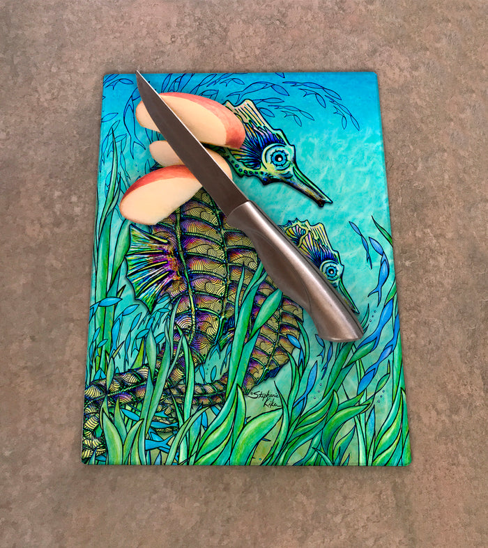 Seahorses Cutting Board