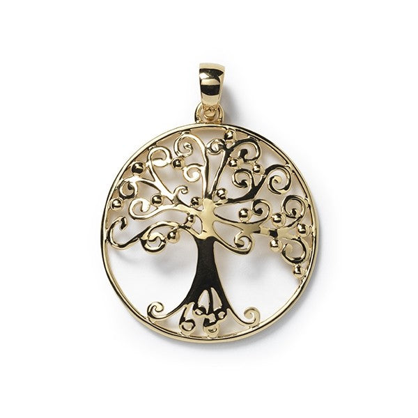 Southern Gates® Large Oak Tree Gold Plated Pendant Southern Oak Series 33mm All Sunset Collection styles are Palladium over Sterling Silver with a 14K Hamilton finish. Designed and distributed in Charleston, SC An iconic symbol of strength, family, and longevity, this unique tree of life jewelry is the perfect accessory for anyone with Southern roots.