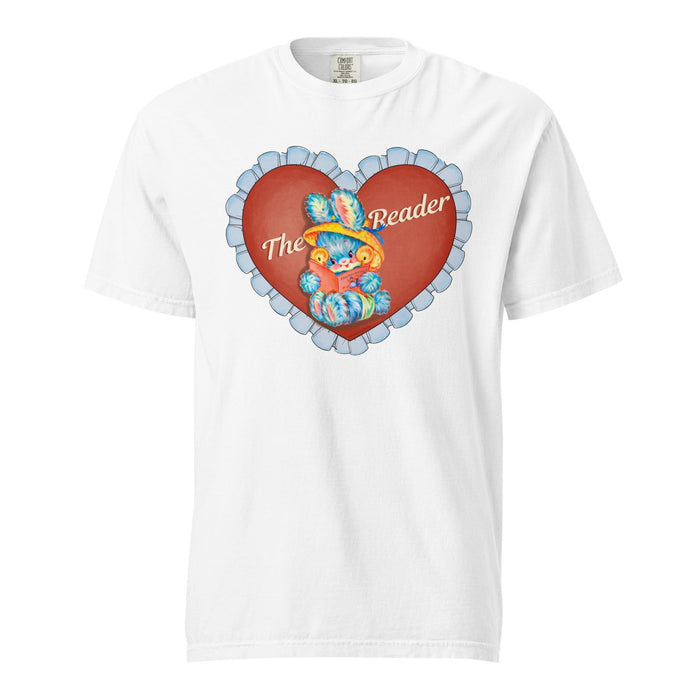 The Reader Tee Shirt - The Bean Workshop - book lover, read everyday, t-shirt, tee, the reader, valentine, Valentine's Day Picks