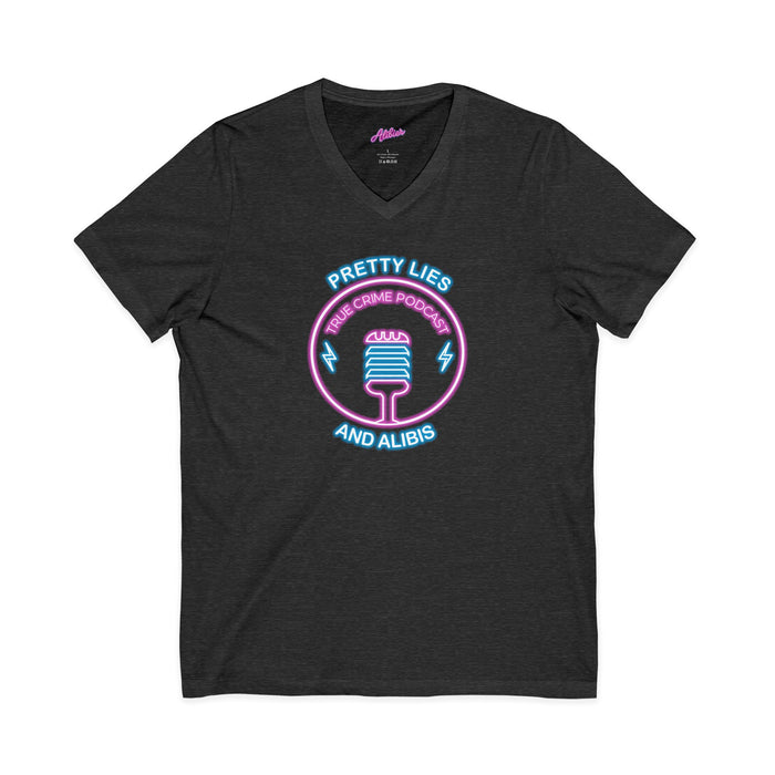 V-Neck Tee – "What Happens In Vegas" Crime Con 26' (Design 2)