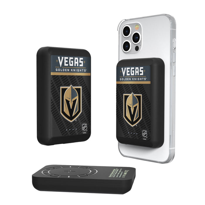 Vegas Golden Knights Endzone Plus Wireless Mag Power Bank - Vegas Team Store