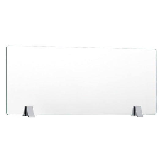 13.25"X34" TEMPERED CLEAR MULLION GLASS W/CLAMP