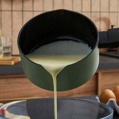 14cm Recycled Aluminium Milk Pan - Green
