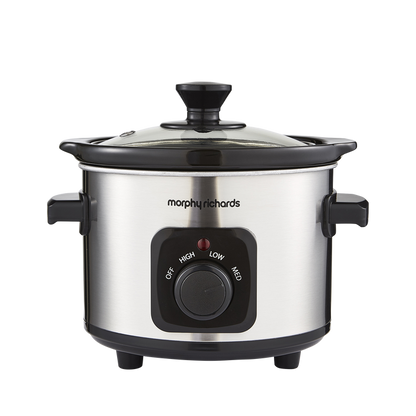 Morphy Richards slow cooker on a white background