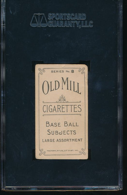 1910 t210-8 Old Mill Series 8 Charlie Seitz SGC 30/2 GD 6107
