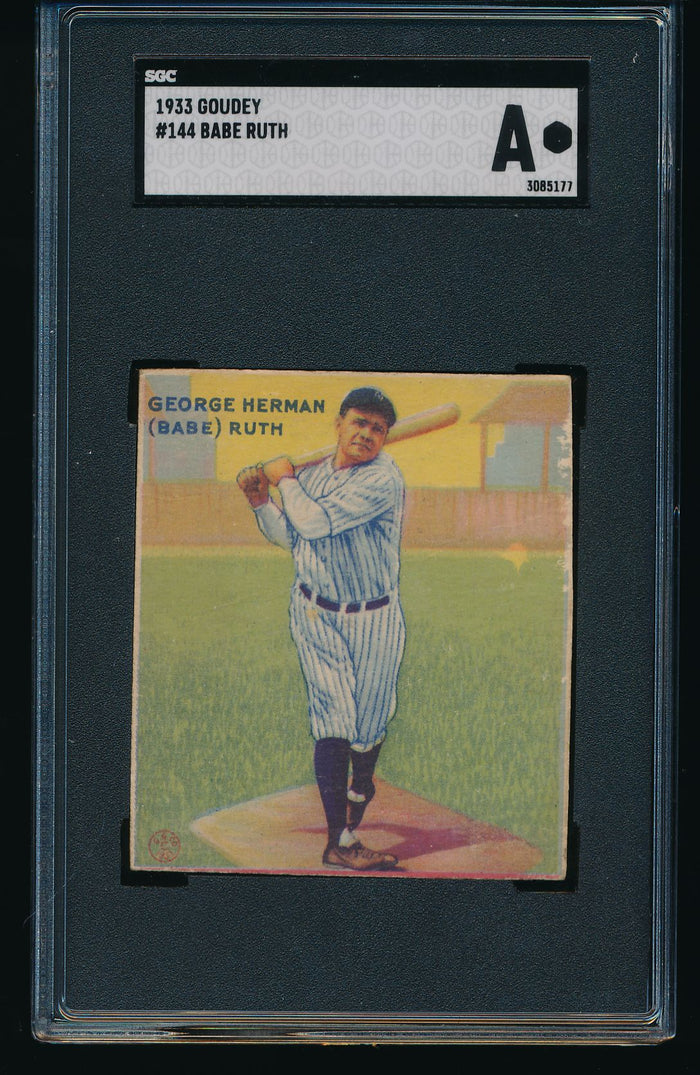1933 Goudey Mega Mixer Break featuring TWO Babe Ruth cards (Limit 10)