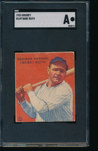 1933 Goudey Mega Mixer Break featuring TWO Babe Ruth cards (Limit 10)