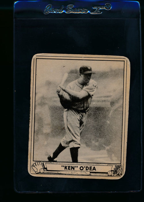 Scan of 1940 Play Ball 214 Ken O'Dea RC G