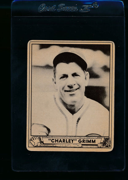 Scan of 1940 Play Ball 228 Charlie Grimm VG