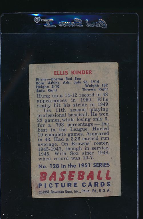 1951 Bowman  127 Sal Maglie  VG-EX 12069