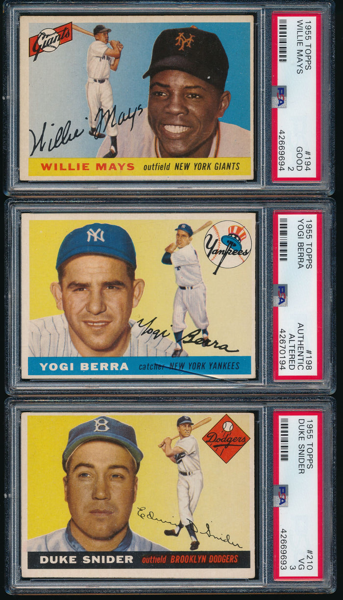 1955 Topps Baseball Complete Set Group Break