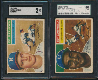 1956 Topps Baseball Low to Mid-Grade Complete Set Group Break #20 (Limit 10)