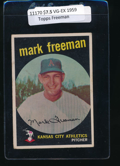 Scan of 1959 Topps 532 Mark Freeman VG-EX