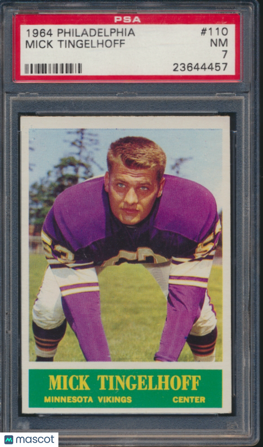 1964 Philadelphia Mick Tingelhoff #110 PSA 7
