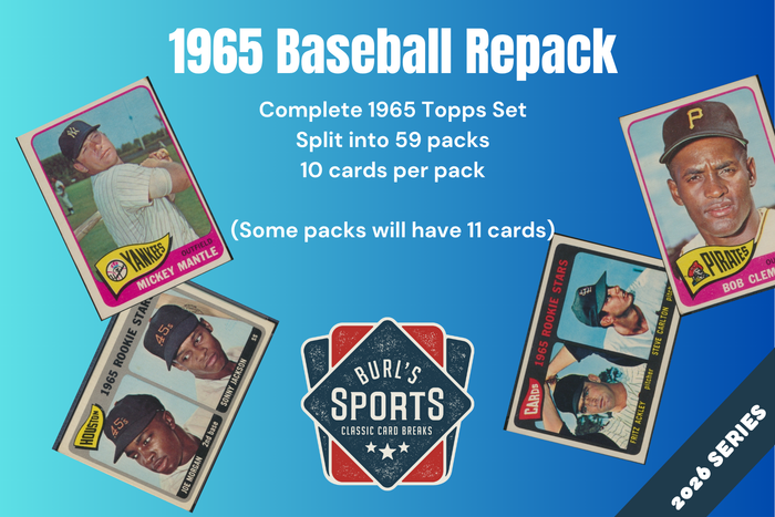 1965 Topps Baseball Set Break Repack ~ Burl's Classic Cardboard