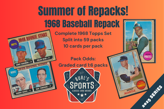 1968 Topps Baseball Set Break Repack ~ Burl's Classic Cardboard