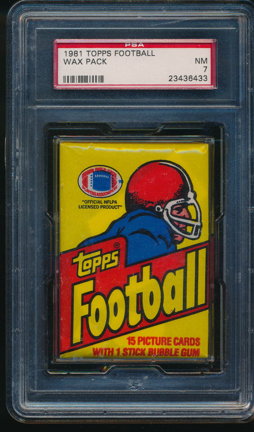 1981 Topps Football Wax Pack Group Break (15 Spot Break) #2
