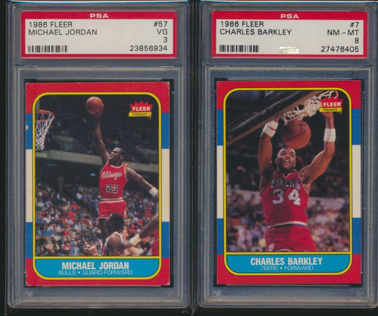 1986 Fleer Basketball All PSA Graded Complete Set Group Break #16 (Limit 3)