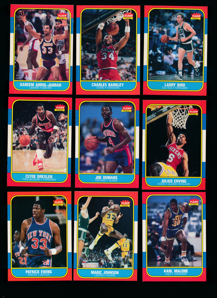 1986 Fleer Basketball Compete Set Group Break (includes stickers) Limit 15