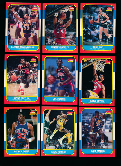 1986 Fleer Basketball Compete Set Group Break (includes stickers) Limit 15