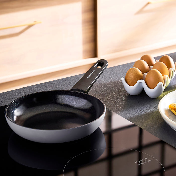 20cm Recycled Aluminium Frying Pan - Grey