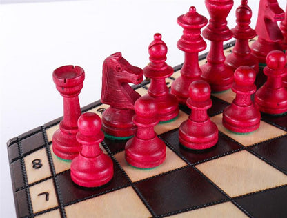 3 Player Large Wood Chess Set - Chess Set - Chess-House