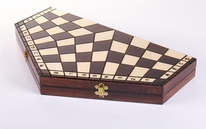3 Player Large Wood Chess Set - Chess Set - Chess-House