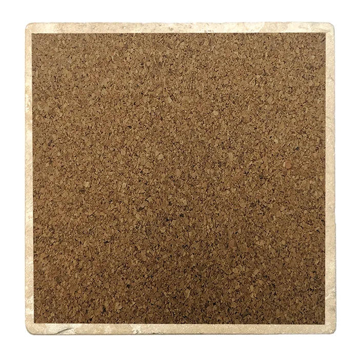 4" Absorbent Stone Christmas Drink Coasters, Candy Canes Sold Here, 2 Sets of 4, 8 Pieces - Christmas by Krebs Wholesale