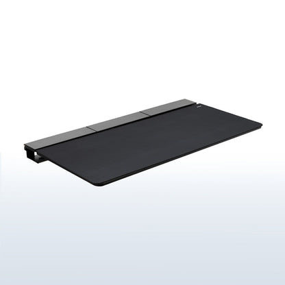 Universal 60 x 30 inch Table Top with Built-In Concealed Cable Trays for Standard and Sit to Stand Height Adjustable Home and Office Desk Frames, Full Size Mouse Pad, Black Desktop