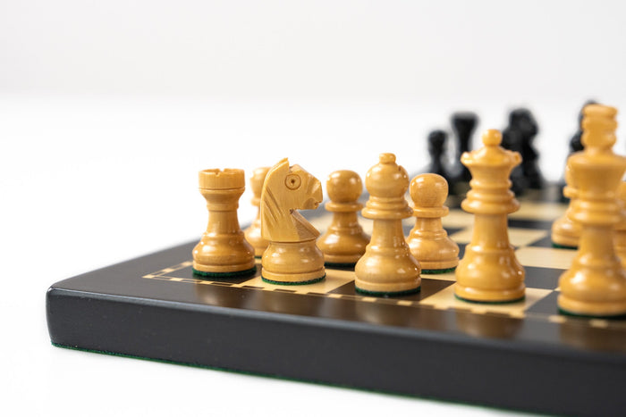 8" Magnetic Travel Chess Set in Black and Boxwood - Chess Set - Chess-House
