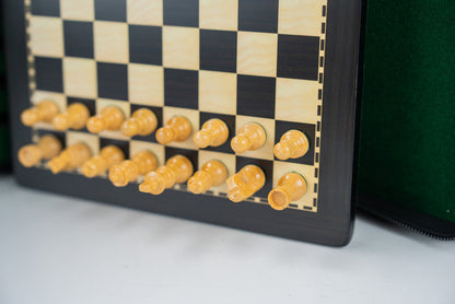 8" Magnetic Travel Chess Set in Black and Boxwood - Chess Set - Chess-House