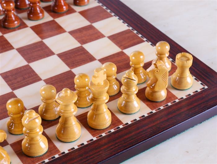 8" Magnetic Travel Chess Set in Rosewood - Chess Set - Chess-House
