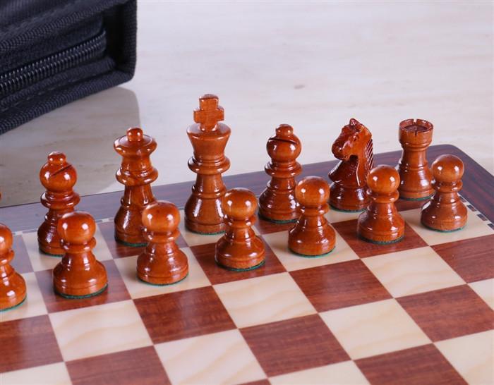 8" Magnetic Travel Chess Set in Rosewood - Chess Set - Chess-House