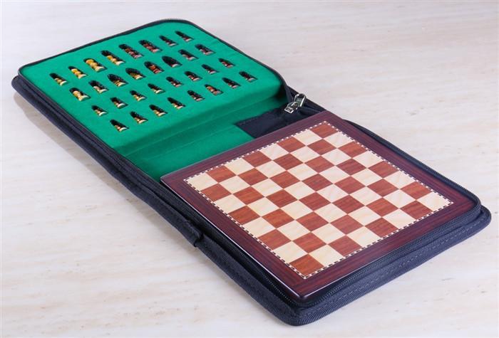 8" Magnetic Travel Chess Set in Rosewood - Chess Set - Chess-House